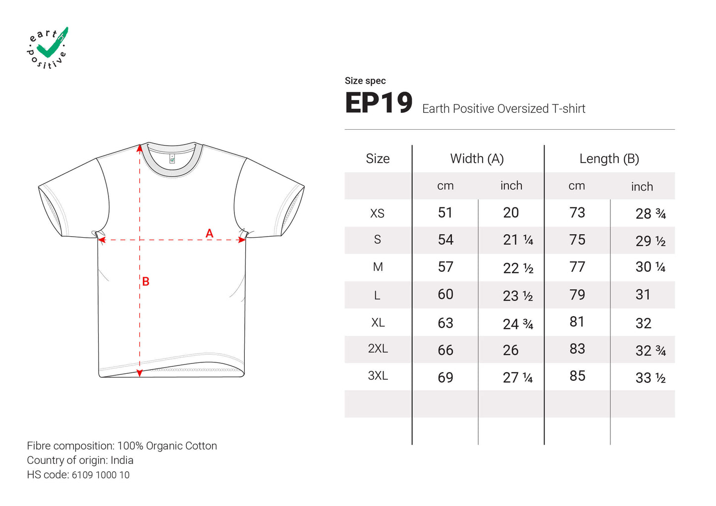 OVERSIZED HEAVY JERSEY T-SHIRT -  EP19