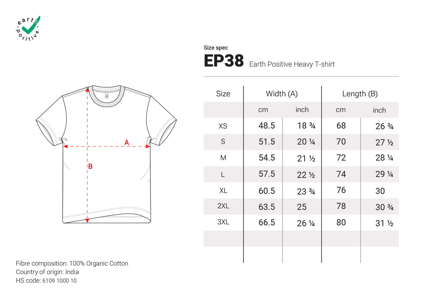 UNISEX PREMIUM HEAVYWEIGHT T-SHIRT -  EP38