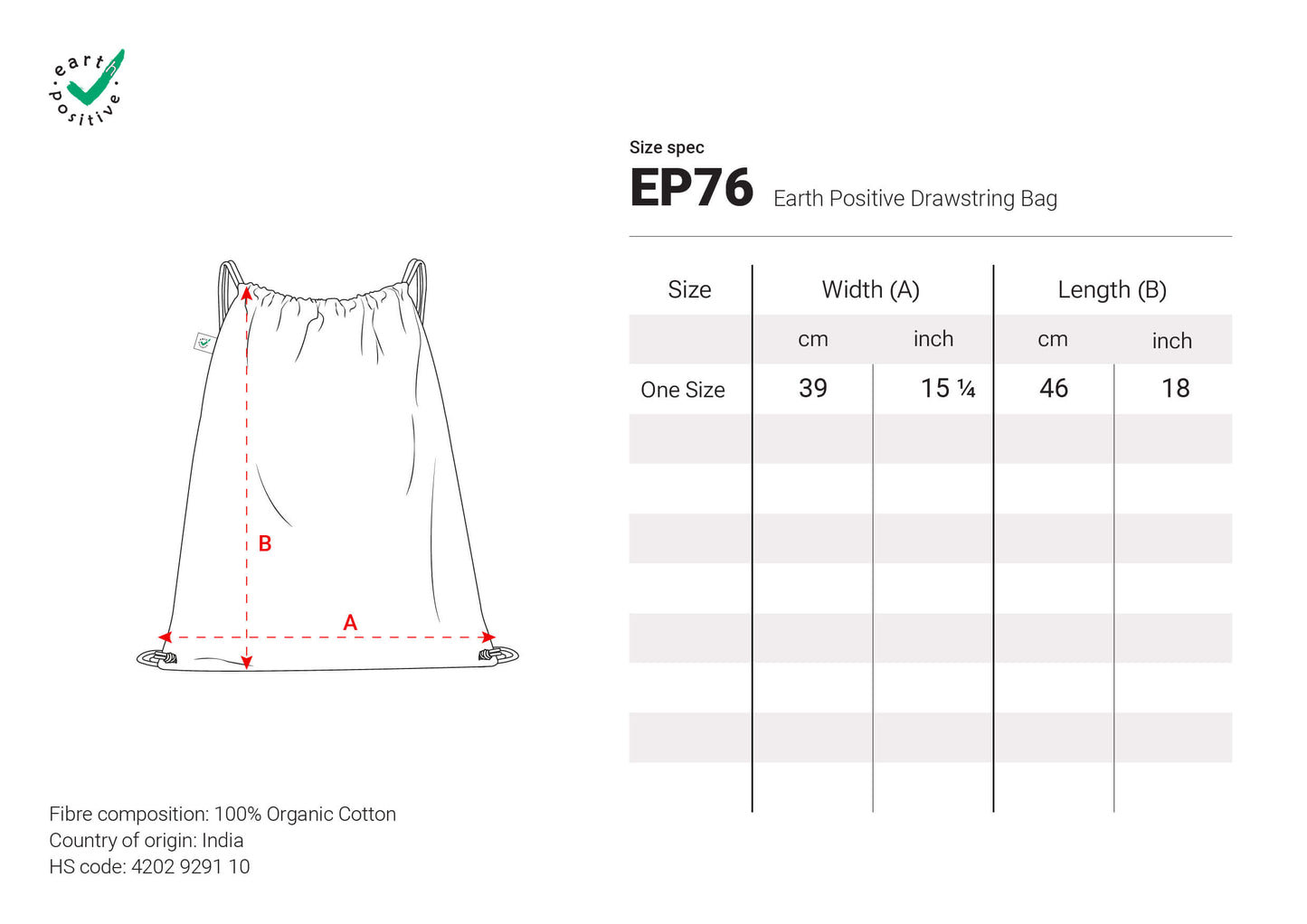 DRAWSTRING BAG -  EP76