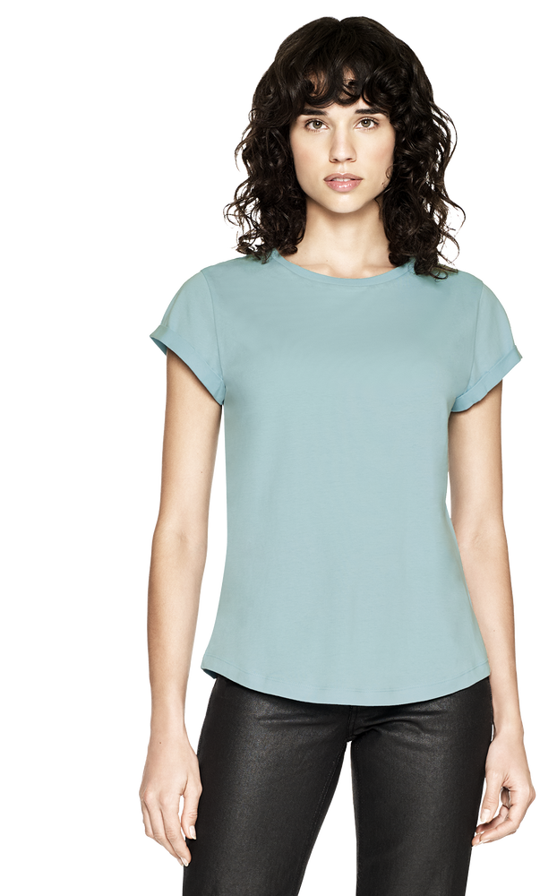WOMEN'S ROLLED SLEEVE T-SHIRT - EP16