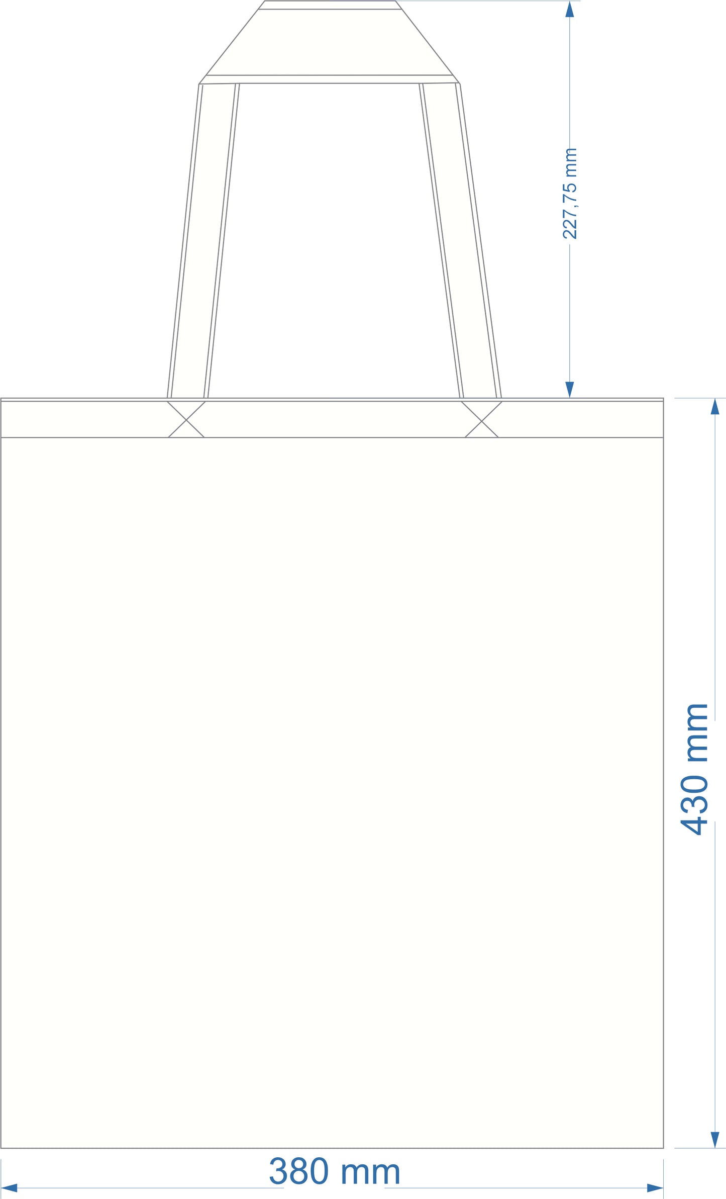 HEAVY SHOPPER BAG LONG HANDLE - UB2414