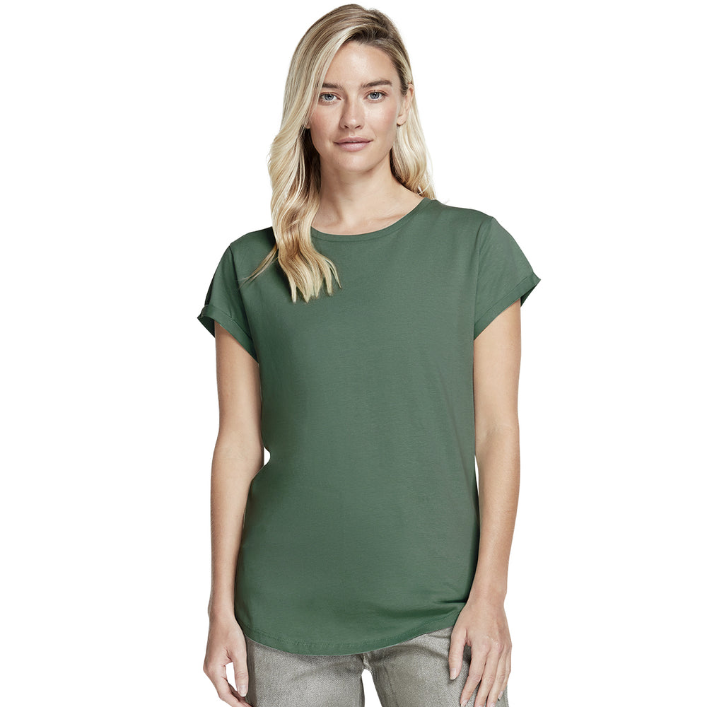 WOMEN'S ROLLED SLEEVE T-SHIRT - EP16