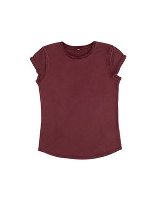 
                  
                    Load image into Gallery viewer, WOMEN&amp;#39;S ROLLED SLEEVE T-SHIRT -  EP16 Stonewashed Colours
                  
                