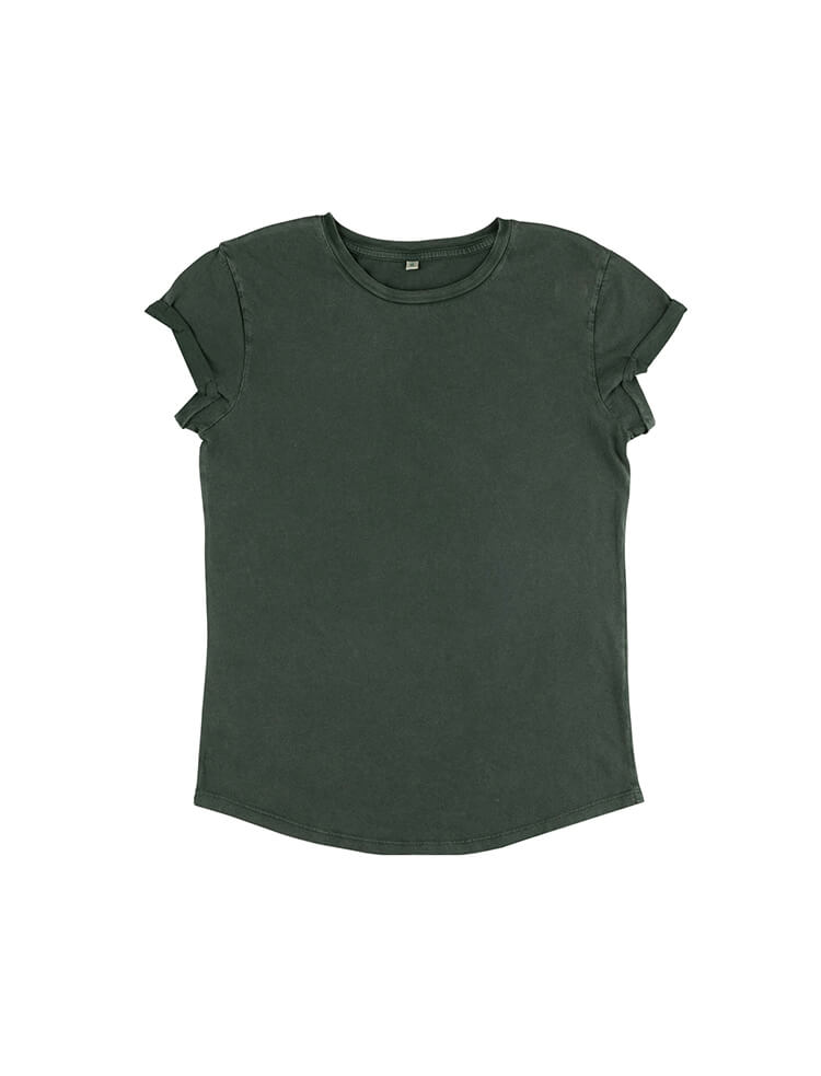 
                  
                    Load image into Gallery viewer, WOMEN&amp;#39;S ROLLED SLEEVE T-SHIRT -  EP16 Stonewashed Colours
                  
                