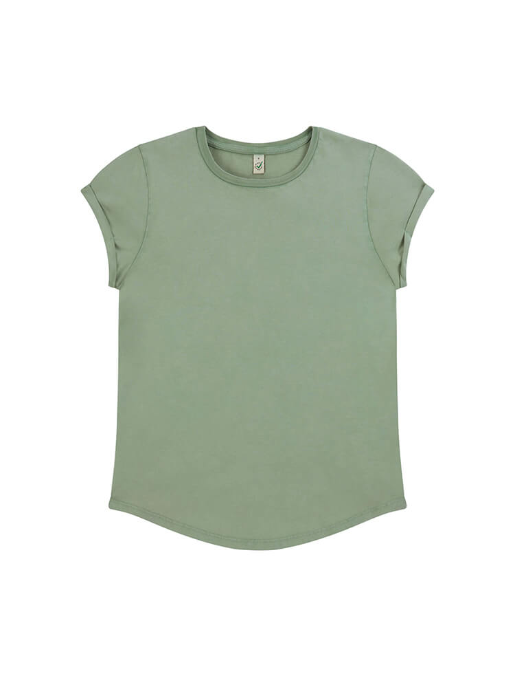 
                  
                    Load image into Gallery viewer, WOMEN&amp;#39;S ROLLED SLEEVE T-SHIRT -  EP16 Stonewashed Colours
                  
                