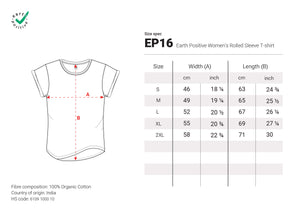 
                  
                    Load image into Gallery viewer, WOMEN&amp;#39;S ROLLED SLEEVE T-SHIRT -  EP16 Stonewashed Colours
                  
                