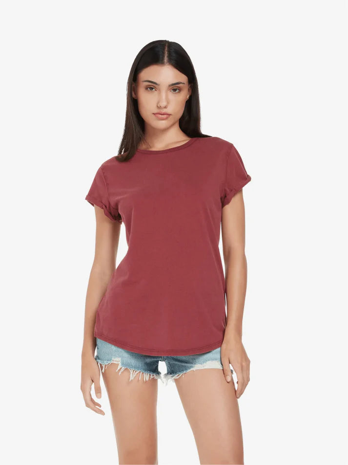 WOMEN'S ROLLED SLEEVE T-SHIRT -  EP16 Stonewashed Colours