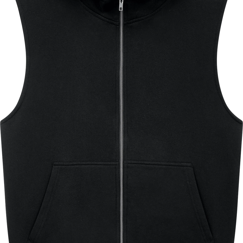 
                      
                        UNISEX SLEEVELESS ZIP HOODIE -  EP309
                      
                    