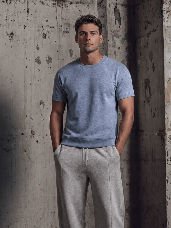 ORGANIC SHORT SLEEVE SWEATSHIRT -  EP312