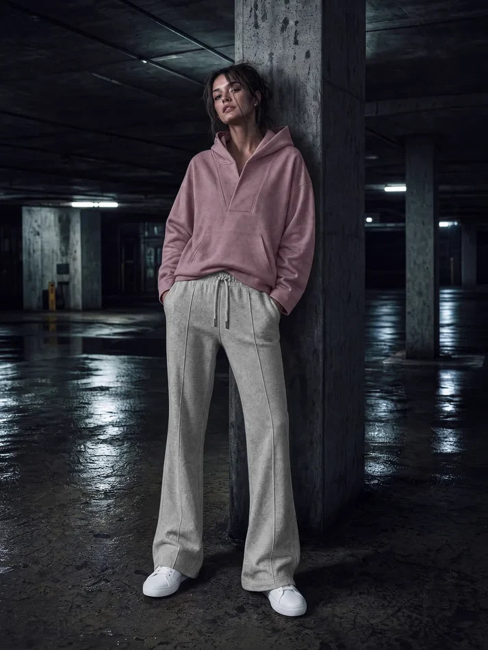 WOMENS FLARED LEG SWEATPANTS -  EP347